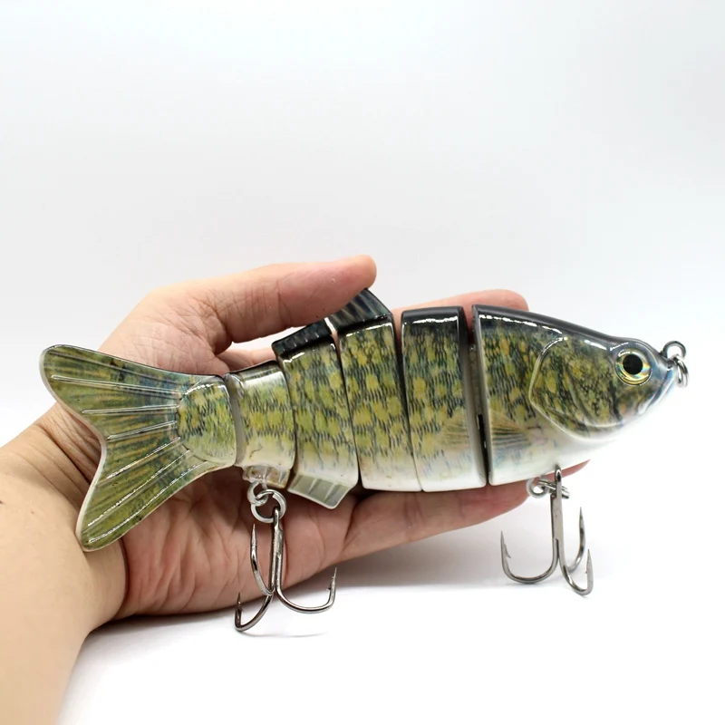 Фото Big Size Fish Bait 6 Section Jointed Lure Sinking Wobbler Vibration Artificial Pesca Swimbait Fishing Tackle 20cm 115g | Спорт и