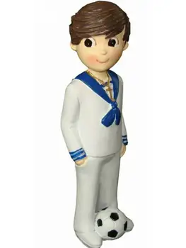 Figure ceramic Cake Child with balon. 15,5 cm. Details Communion Pie 
Figure ceramic Cake Child with balon. 15,5 cm. Details Communion Pie
