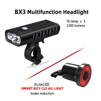 BX3 Headlights Bicycle Light USB Rechargeable Road Mountain Cycling Bike Xlite 100 Smart Riding taillights
BX3 Headlights Bicycle Light USB Rechargeable Road Mountain Cycling Bike Xlite 100 Smart Riding taillights