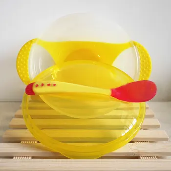 3Pcs Baby Tableware Suction Bowl with Temperature Sensing Spoon Baby Bowls 
3Pcs Baby Tableware Suction Bowl with Temperature Sensing Spoon Baby Bowls