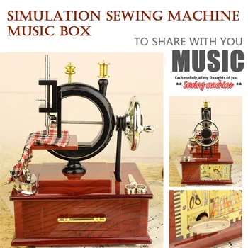 Vintage Music Box Mini Sewing Machine Style Mechanical Birthday Gift Table Decor
Vintage Music Box Mini Sewing Machine Style Mechanical Birthday Gift Table Decor