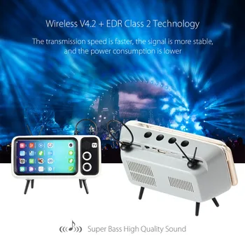 Classic Bluetooth Speaker Retro mini TV Audio Support TF Card FM Radio Aux model Wireless Sound box For iPhone Huawei Xiaomi
Classic Bluetooth Speaker Retro mini TV Audio Support TF Card FM Radio Aux model Wireless Sound box For iPhone Huawei Xiaomi