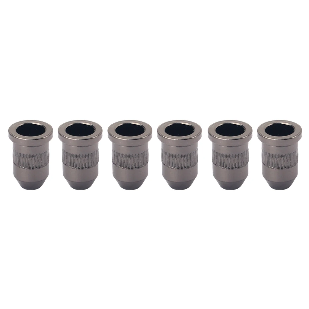 6pcs Through Body Guitar String Mounting Ferrules Caps for Guitar Replacement (Silver)
6pcs Through Body Guitar String Mounting Ferrules Caps for Guitar Replacement (Silver)