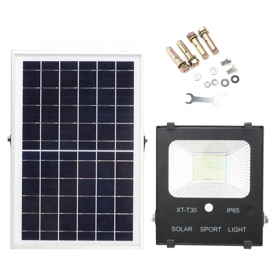 30W LED Solar Flood Light Outdoor Waterproof Sensor Wall Lamp Floodlight For Garden Lawn 
30W LED Solar Flood Light Outdoor Waterproof Sensor Wall Lamp Floodlight For Garden Lawn