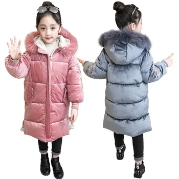Children Fur Coat Girls Winter Jacket Girls Warm Hooded Parkas Cotton Thick Padded Long Coat Kids Gold Velvet Embroidery Outwear 
Children Fur Coat Girls Winter Jacket Girls Warm Hooded Parkas Cotton Thick Padded Long Coat Kids Gold Velvet Embroidery Outwear
