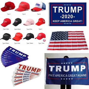 

2020 Donald Trump for President Re-Election Keep America Great Again USA Flag New Cap Embroidery Baseball Hat Car Bumper Sticker