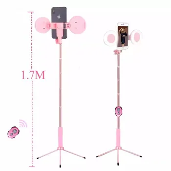 Tripod LED Selfie Stick 1.7m Extendable live Ring light Stand 4 in 1 With Monopod Phone Mount for iPhone X 8 Android SmartPhone
Tripod LED Selfie Stick 1.7m Extendable live Ring light Stand 4 in 1 With Monopod Phone Mount for iPhone X 8 Android SmartPhone