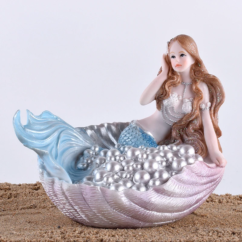 Modern Creative Mermaid Figurine Shell Resin Craft Living Room Ornaments Fairy Garden Miniatures Desk Bedroom Home Decoration
Modern Creative Mermaid Figurine Shell Resin Craft Living Room Ornaments Fairy Garden Miniatures Desk Bedroom Home Decoration