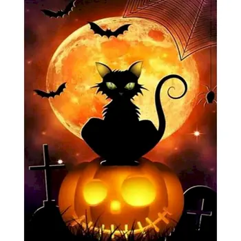 Abstract Canvas Painting Halloween Pumpkin Light Black Cat series Poster and Print Wall Picture For Living Room Decoracion
Abstract Canvas Painting Halloween Pumpkin Light Black Cat series Poster and Print Wall Picture For Living Room Decoracion