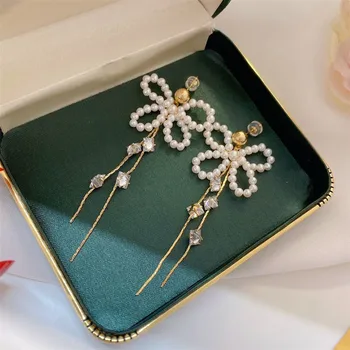 Light The Luxury of Hand Made Bow Pearl Long Earrings 14K Gold Filled Earring Jewelry For Women Best Gift
Light The Luxury of Hand Made Bow Pearl Long Earrings 14K Gold Filled Earring Jewelry For Women Best Gift