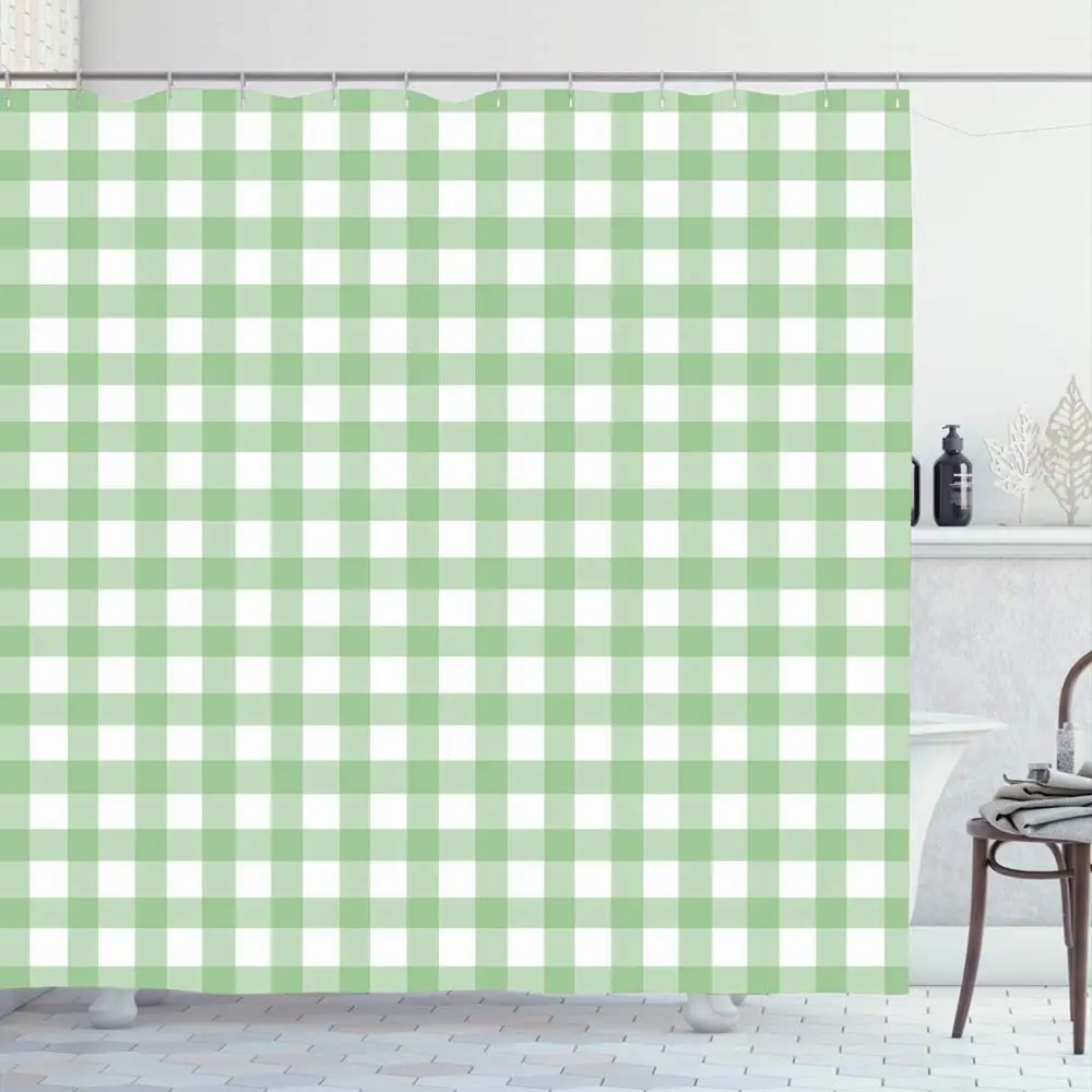 Shower Curtain Set with Hooks 66x72 Inches Colorful Check Gingham Green Vintage Awaresome Style Abstract Retro Textured Tartan
Shower Curtain Set with Hooks 66x72 Inches Colorful Check Gingham Green Vintage Awaresome Style Abstract Retro Textured Tartan