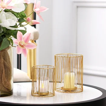 Modern Simple Romantic Gold Metal Candle Holders Fashion Luxury Geometric Art Gifts Design Kaarsenhouder Geometric Decor EC50LZ
Modern Simple Romantic Gold Metal Candle Holders Fashion Luxury Geometric Art Gifts Design Kaarsenhouder Geometric Decor EC50LZ