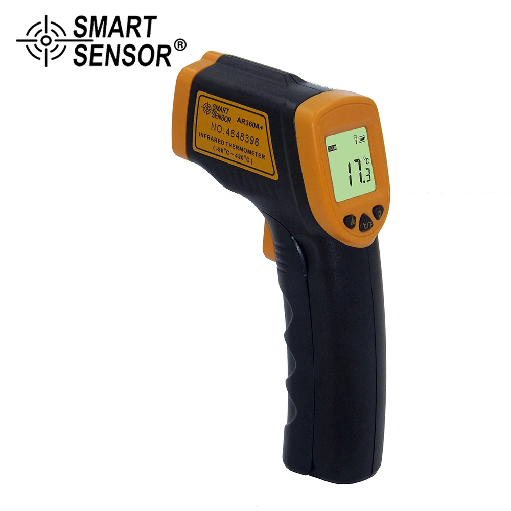 

Handheld Non-contact IR Infrared Thermometer Digital LCD Laser Pyrometer Surface Temperature Meter Imager Backlight -50-420°C