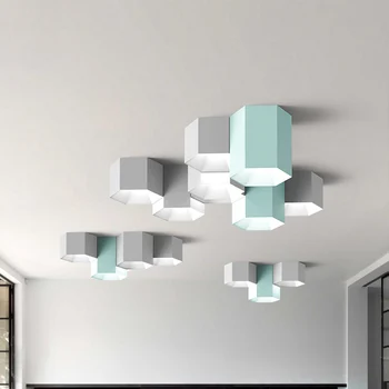 Modern Macaron Ceiling Lamp Geometric Hexagonal Lighting LOFT Living Room Ceiling Lights Bedroom Corridor Aisle Home Indoor Deco
Modern Macaron Ceiling Lamp Geometric Hexagonal Lighting LOFT Living Room Ceiling Lights Bedroom Corridor Aisle Home Indoor Deco