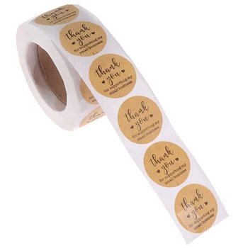 500pcs/roll Round Kraft Paper Thank You For Supporting My Small Business Stickers Seal Label Sticker Decor Stationery Sticker
500pcs/roll Round Kraft Paper Thank You For Supporting My Small Business Stickers Seal Label Sticker Decor Stationery Sticker