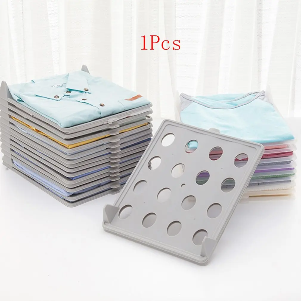 Multifunctional Durable Plastic Laundry Storage Fold Board Unique Clothing Shelves Stacked Board Organizer Tools