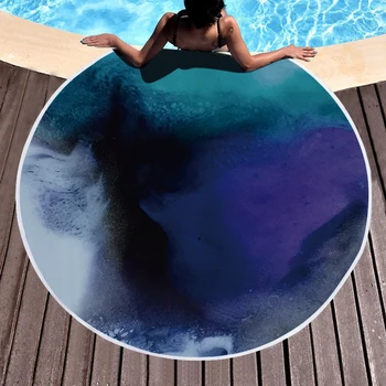 Blue Texture Beach Towels Printed Women Shawl Fringe Microfiber Round Fabric Bath Towels For Living Room Home Decorative
Blue Texture Beach Towels Printed Women Shawl Fringe Microfiber Round Fabric Bath Towels For Living Room Home Decorative