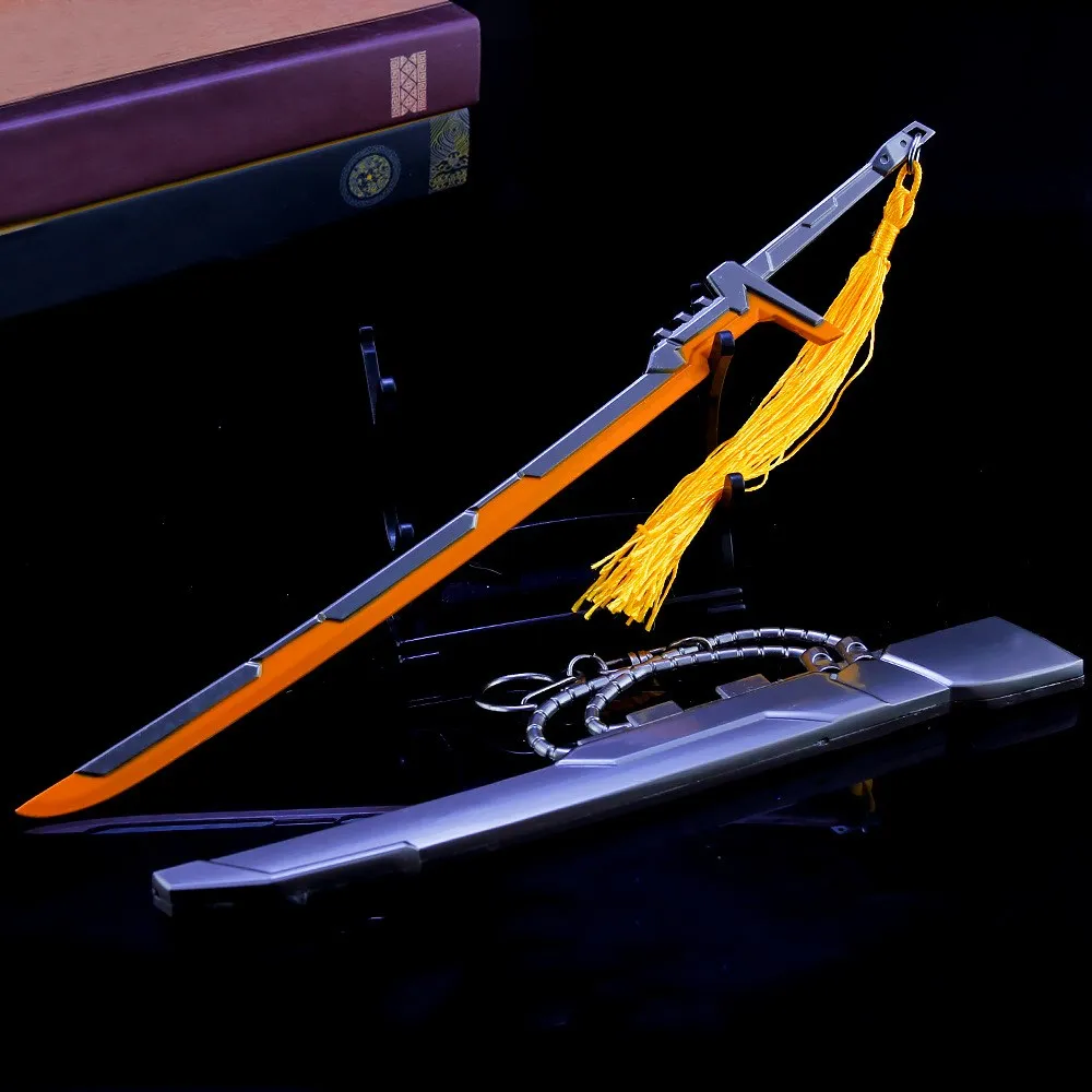 6Style New Game LOL Keychains Role Yasou Master Yi The Teda Mir Weapon Model Keychain Fashionable and exquisite furnishings
6Style New Game LOL Keychains Role Yasou Master Yi The Teda Mir Weapon Model Keychain Fashionable and exquisite furnishings