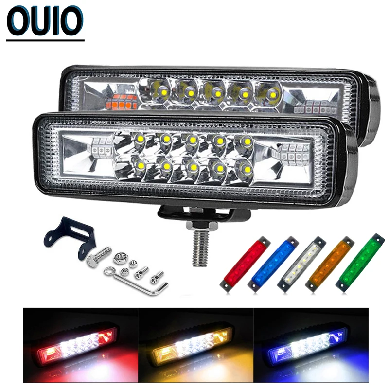 Single Row Light Bar Offroad Work Light 48W Blue Red White Amber Flash Light for ATV SUV Truck Bus Moto Car Light Signal Lamp
Single Row Light Bar Offroad Work Light 48W Blue Red White Amber Flash Light for ATV SUV Truck Bus Moto Car Light Signal Lamp
