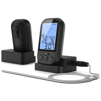 Wireless Digital Meat Thermometer-Barbecue Kitchen Cooking Thermometer with Timer
Wireless Digital Meat Thermometer-Barbecue Kitchen Cooking Thermometer with Timer