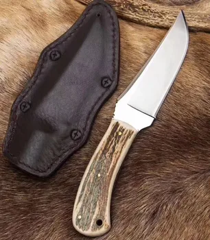 Hot Fixed Blade Knife Stonewashed 80crv2 Blade Antlers handle Handle Hunting Camp Survival Tactical Straight Knives Outdoor Tool
Hot Fixed Blade Knife Stonewashed 80crv2 Blade Antlers handle Handle Hunting Camp Survival Tactical Straight Knives Outdoor Tool