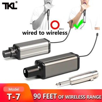 Wireless XLR Transmitter Receiver, 6.5mm Plug-on UHF Rechargeable Microphone Wireless System for Dynamic Microphone
Wireless XLR Transmitter Receiver, 6.5mm Plug-on UHF Rechargeable Microphone Wireless System for Dynamic Microphone