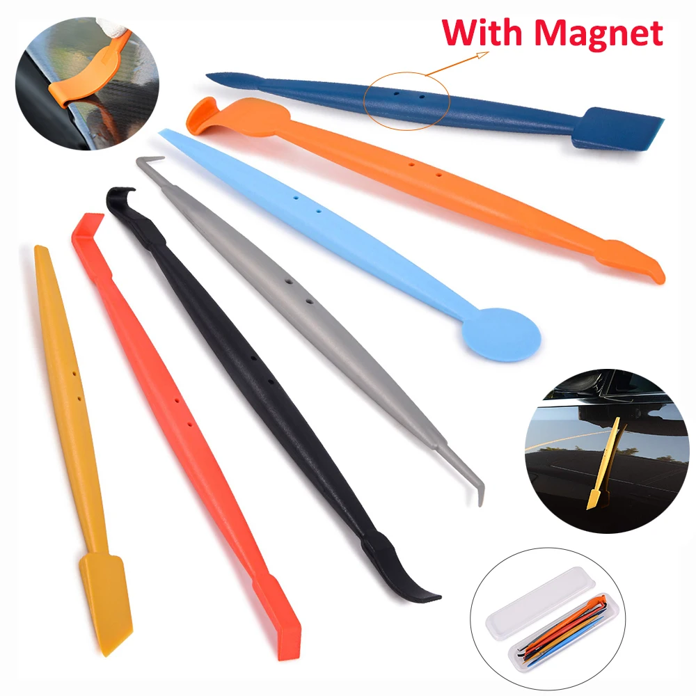 FOSHIO 7PCS Car Accessories Carbon Fiber Vinyl Wrap Magnetic Stick Squeegee Kit Car Sticker Film Wrapping Window Tint Scraper
FOSHIO 7PCS Car Accessories Carbon Fiber Vinyl Wrap Magnetic Stick Squeegee Kit Car Sticker Film Wrapping Window Tint Scraper