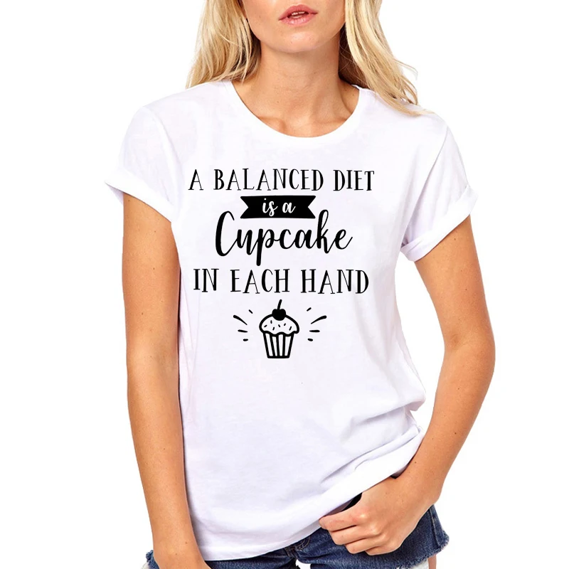 Women Clothes Diet Cupcake Fashion Cute Cartoon Women Print Ladies Woman Harajuku Top Casual Tee Shirt T Female T-shirt
Women Clothes Diet Cupcake Fashion Cute Cartoon Women Print Ladies Woman Harajuku Top Casual Tee Shirt T Female T-shirt