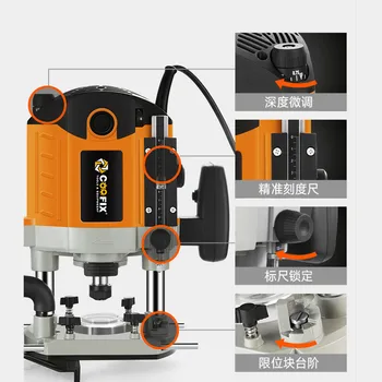2100W Electric Wood Milling and Slotting Machine Multifunctional Edging Machine Woodworking Carving Machine Gong Machine Indust
2100W Electric Wood Milling and Slotting Machine Multifunctional Edging Machine Woodworking Carving Machine Gong Machine Indust