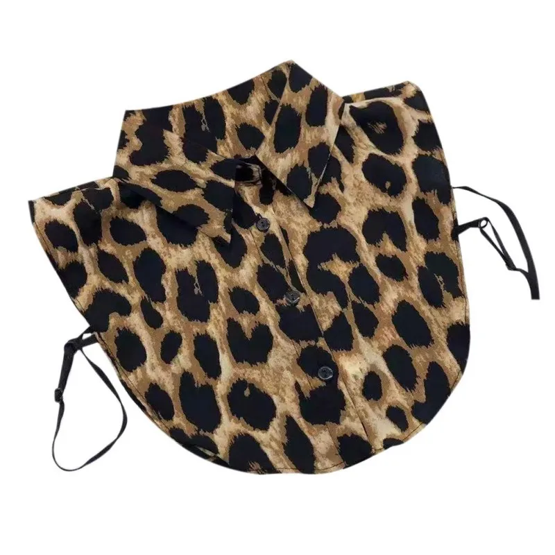 Leopard Print fake collar ladies Blouse Autumn Snake skin Women Chiffon Shirt Fashion streetwear Fake Half Shirt HOT
Leopard Print fake collar ladies Blouse Autumn Snake skin Women Chiffon Shirt Fashion streetwear Fake Half Shirt HOT