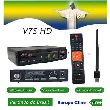 Original GTMEDIA V7S HD Satellite TV Receiver Full 1080P HD WIFI DVB-S2 Support 1 year Cccam powervu ship from brazil freesat V7
Original GTMEDIA V7S HD Satellite TV Receiver Full 1080P HD WIFI DVB-S2 Support 1 year Cccam powervu ship from brazil freesat V7