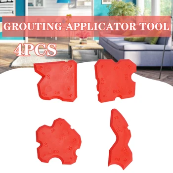 4pcs Grouting Sealant Silicone Profiling Applicator Caulk Tool for Ceramic Tile Sealant Grout Edge-Remover Scraper Hand Tool Set
4pcs Grouting Sealant Silicone Profiling Applicator Caulk Tool for Ceramic Tile Sealant Grout Edge-Remover Scraper Hand Tool Set