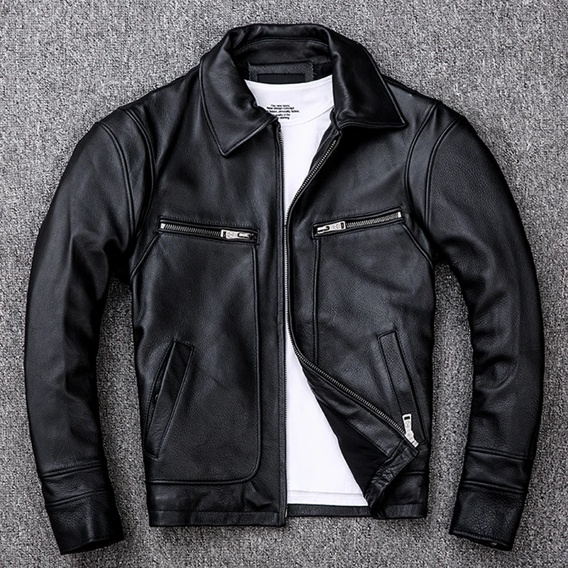 Autumn Winter Genuine Leather Jacket Men Clothes 2020 Real Cow Leather Jackets Plus Size XXXXL Coat Deri Ceket 533 ZL403
Autumn Winter Genuine Leather Jacket Men Clothes 2020 Real Cow Leather Jackets Plus Size XXXXL Coat Deri Ceket 533 ZL403