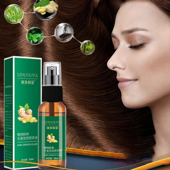 30ML Ginger Hair Growth Spray Dense Regrowth Serum Oil 100% Natural Extract Effective Anti Loss Treatment Essence Hair Care 
30ML Ginger Hair Growth Spray Dense Regrowth Serum Oil 100% Natural Extract Effective Anti Loss Treatment Essence Hair Care