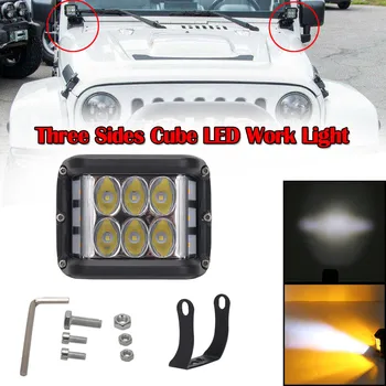 Vogue New 4 Inch Work light 60W three-sided luminous belt strobe LED spotlights Off-road vehicle truck modified car lights #e
Vogue New 4 Inch Work light 60W three-sided luminous belt strobe LED spotlights Off-road vehicle truck modified car lights #e