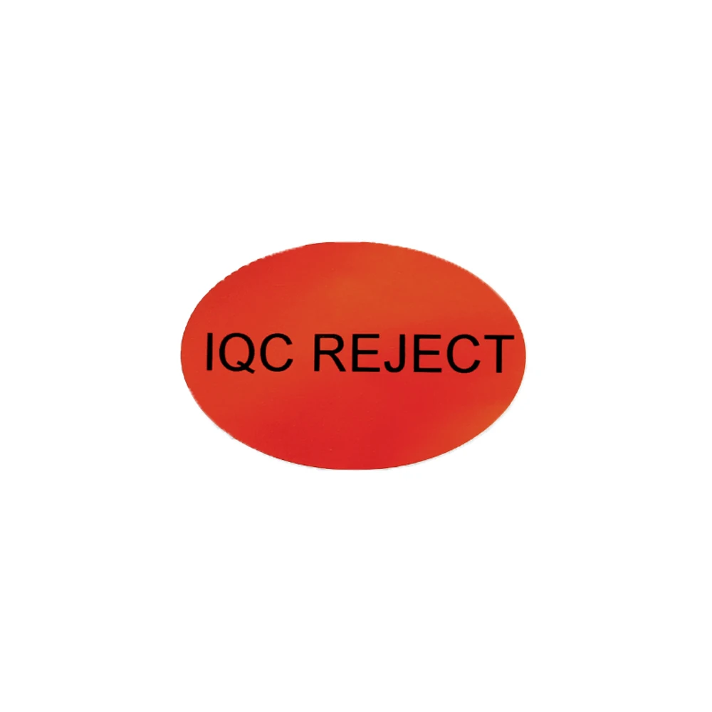 200PCS Self-adhesive IQC REJECT Label QC Stickers Every Shapes Customizable QC Sticker Carton Sticker
200PCS Self-adhesive IQC REJECT Label QC Stickers Every Shapes Customizable QC Sticker Carton Sticker