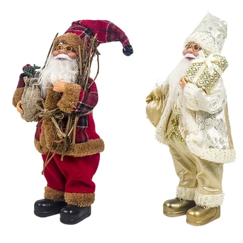2 Pcs Christmas Dolls Santa Claus Toys Xmas Figurines Christmas Gift for Kid Red Xmas Tree Ornament, Red & Gold
2 Pcs Christmas Dolls Santa Claus Toys Xmas Figurines Christmas Gift for Kid Red Xmas Tree Ornament, Red & Gold