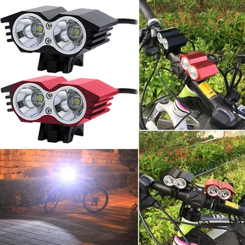 2*T6 LED Front Bike Light Bicycle Headlight 4 Modes MTB Riding Light Waterproof Flashlight+Back Safety Red Laser Taillight
2*T6 LED Front Bike Light Bicycle Headlight 4 Modes MTB Riding Light Waterproof Flashlight+Back Safety Red Laser Taillight