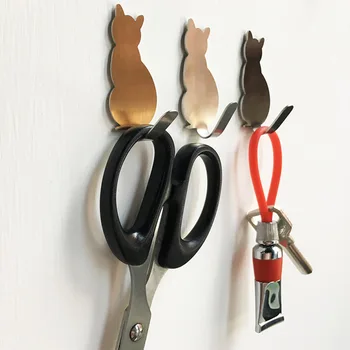 2Pcs/6Pcs Cute Cat-shaped Hooks Stainless Steel Wall Mount Key Holder Multi-function Kitchen Bathroom Coat Hanger Holder
2Pcs/6Pcs Cute Cat-shaped Hooks Stainless Steel Wall Mount Key Holder Multi-function Kitchen Bathroom Coat Hanger Holder