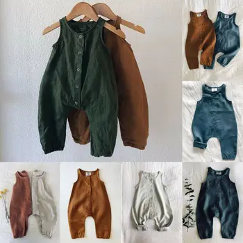2020 Brand New Kids Newborn Baby Boy Girl Cotton Solid Color Striped Sleeveless Romper Jumpsuit Linen Clothes Outfit
2020 Brand New Kids Newborn Baby Boy Girl Cotton Solid Color Striped Sleeveless Romper Jumpsuit Linen Clothes Outfit