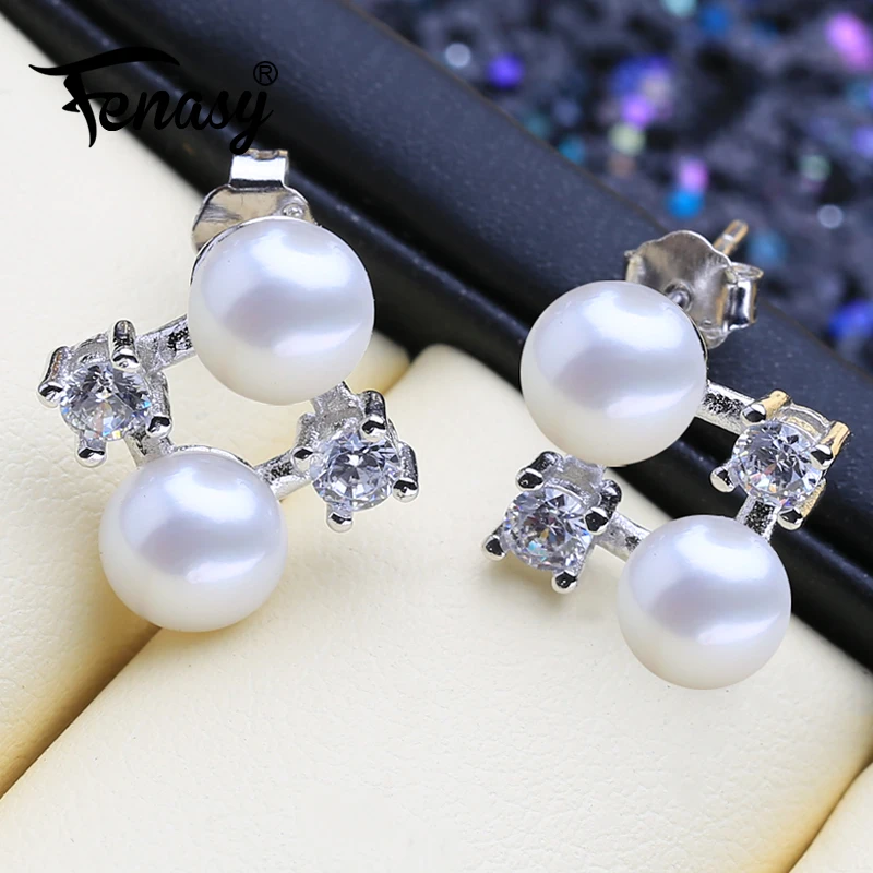 FENASY 925 Sterling Silver Stud Earrings Natural Freshwater Pearl Earrings For Women Fashion Evening Party Wedding Fine Jewelry
FENASY 925 Sterling Silver Stud Earrings Natural Freshwater Pearl Earrings For Women Fashion Evening Party Wedding Fine Jewelry