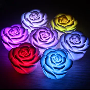 HOT New Romantic Changing LED Floating Rose Flower Candle Night Light Wedding Decoration TI99
HOT New Romantic Changing LED Floating Rose Flower Candle Night Light Wedding Decoration TI99