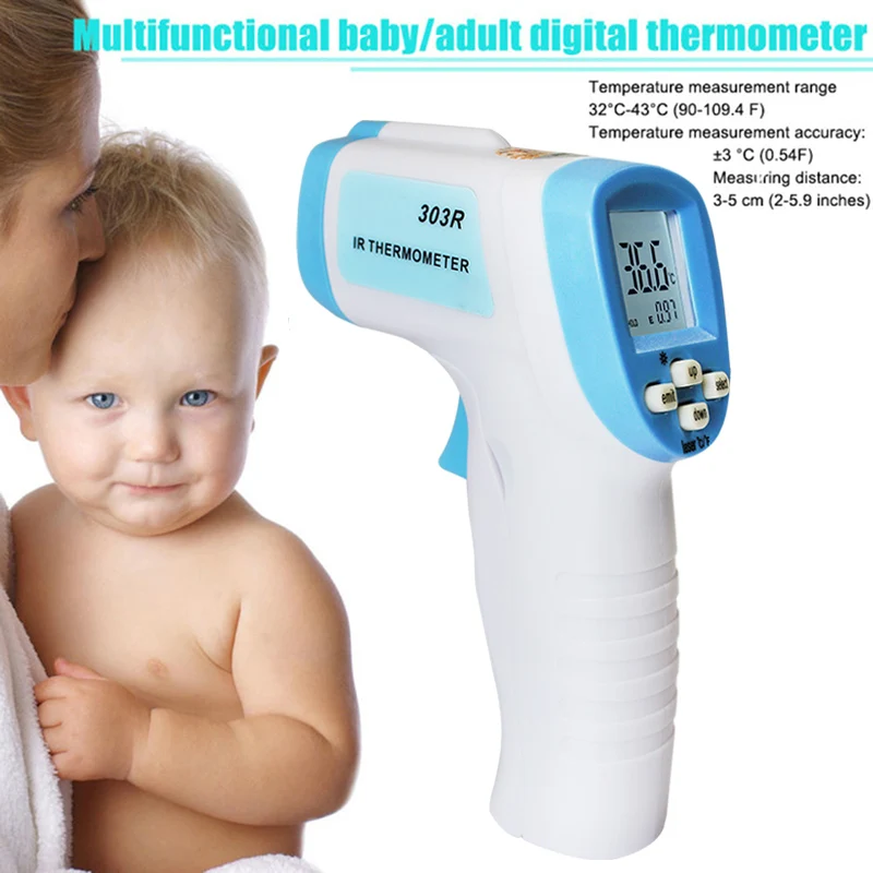 Infrared Thermometer No-contact Digital Thermometers for Forehead Temperature Meter Measuring NSV775
Infrared Thermometer No-contact Digital Thermometers for Forehead Temperature Meter Measuring NSV775