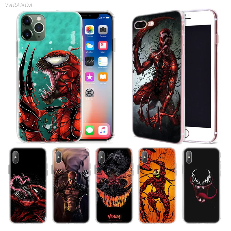 Carnage Red Venom Case for Apple iphone 11 Pro XS Max XR X 7 8 6 6S Plus 5 5S SE 5C Silicone Luxury Phone Cover Coque Carcasa
Carnage Red Venom Case for Apple iphone 11 Pro XS Max XR X 7 8 6 6S Plus 5 5S SE 5C Silicone Luxury Phone Cover Coque Carcasa