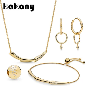 

KAKANY New SHINE SCATTERED SPARKLE CLIP for Original Style Bracelets and Necklaces Original DIY S925 Sterling Silver Jewelry