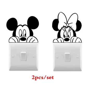 2pcs/set Mickey Minnie Wall Vinyl Sticker Cute Light Switch Sticker For Kids Room Decorative Mickey Fairy Switch Stickers
2pcs/set Mickey Minnie Wall Vinyl Sticker Cute Light Switch Sticker For Kids Room Decorative Mickey Fairy Switch Stickers