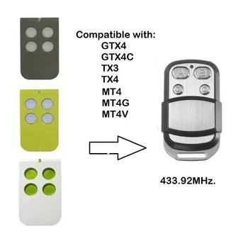 Garage door gate barrier remote for MT4,MT4G,MT4V replacement remote 433.92mhz rolling code
Garage door gate barrier remote for MT4,MT4G,MT4V replacement remote 433.92mhz rolling code