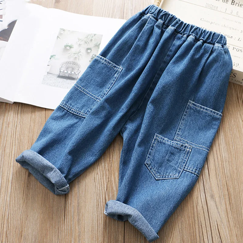 Girls Jeans Spring Autumn Children Clothing Kids Pants Fashion Casual Trousers 2-7Y 
Girls Jeans Spring Autumn Children Clothing Kids Pants Fashion Casual Trousers 2-7Y