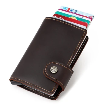Vintage RFID Blocking Money Belt Wallet Automatic Pop-up Credit Card Case Business Purse Cash Coin Pocket for Men
Vintage RFID Blocking Money Belt Wallet Automatic Pop-up Credit Card Case Business Purse Cash Coin Pocket for Men