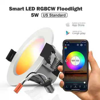 5W bluetooth music Lamp LED Smart APP Control Smart Home Downlight Timer RGBCCT Dimming Embedded Indoor for Bedroom
5W bluetooth music Lamp LED Smart APP Control Smart Home Downlight Timer RGBCCT Dimming Embedded Indoor for Bedroom